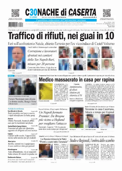 Prima pagina Cronache di Caserta