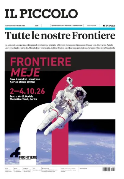 Prima pagina Il Piccolo | Gorizia e Monfalcone