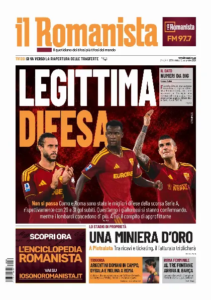 Prima pagina Il Romanista
