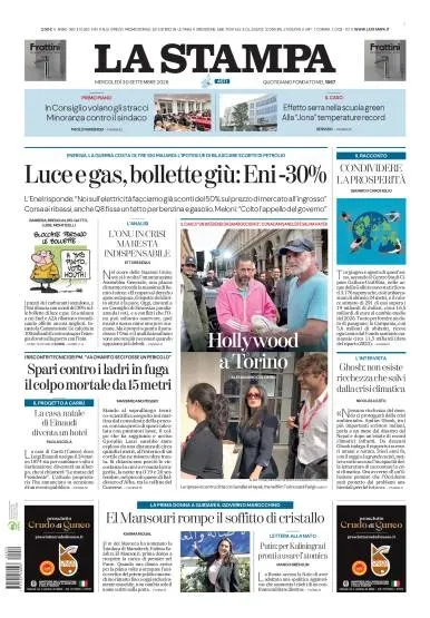 Prima pagina La Stampa | Asti