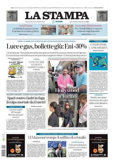 Prima pagina La Stampa | Vercelli