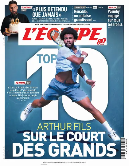 Prima pagina L Equipe