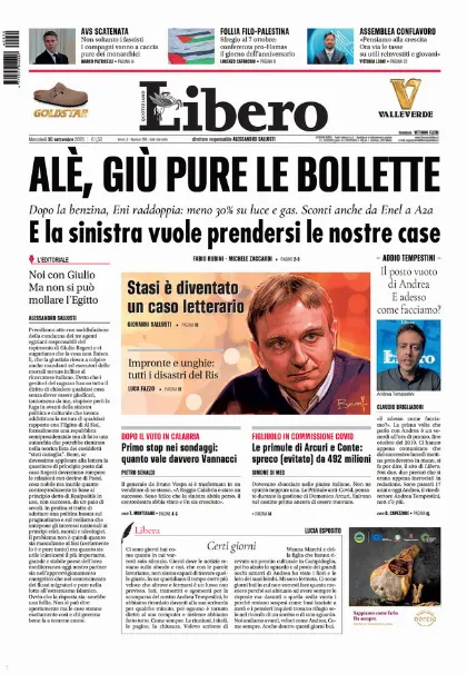 Prima pagina Libero