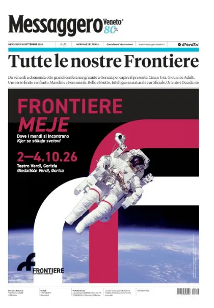 Prima pagina Messaggero Veneto | Gorizia