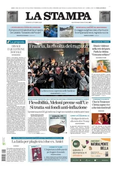 Prima pagina La Stampa | Milano