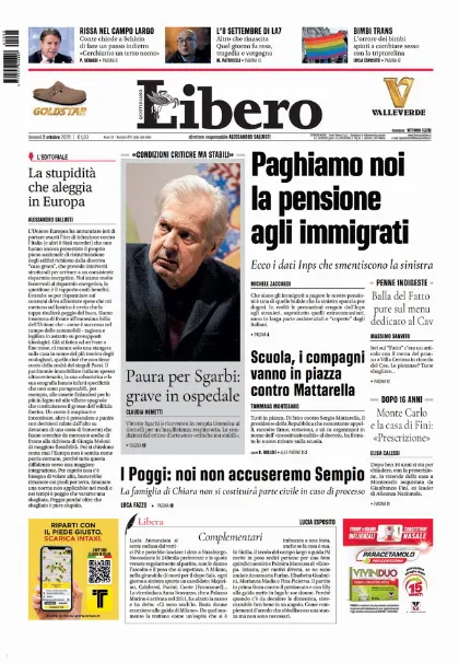 Prima pagina Libero