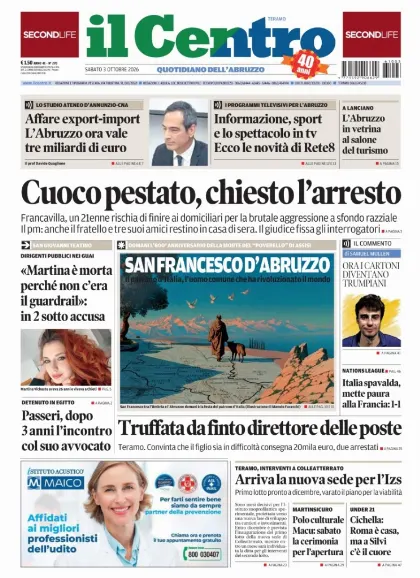 Prima pagina Il Centro | Teramo