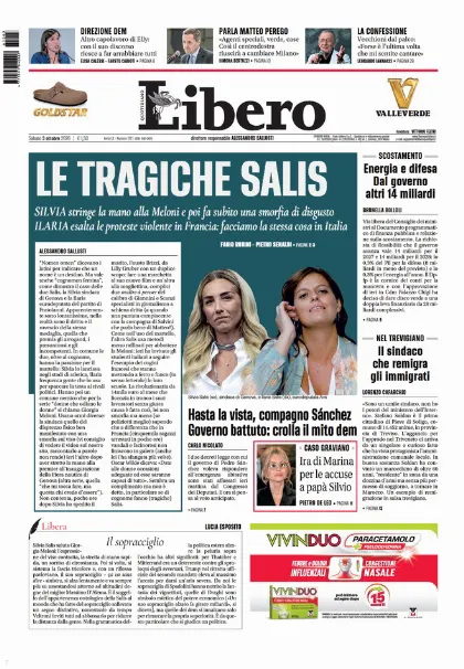 Prima pagina Libero