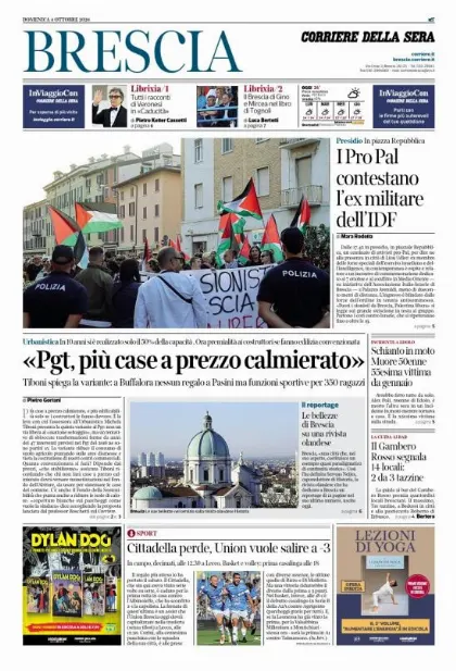 Prima pagina Corriere della Sera | Brescia