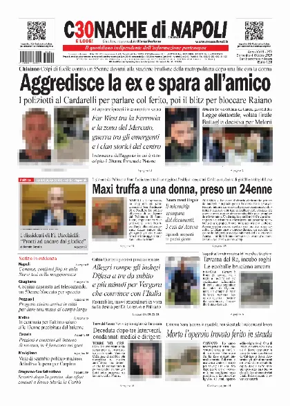 Prima pagina Cronache di Napoli