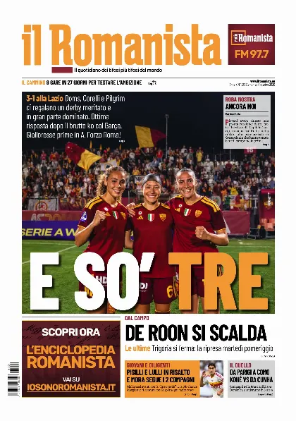 Prima pagina Il Romanista