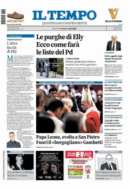 Prima pagina Il Tempo