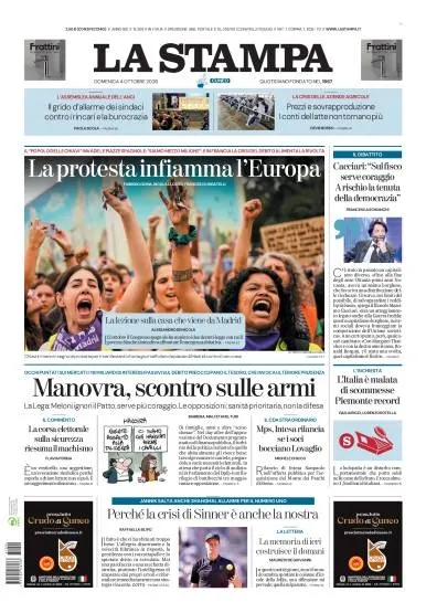Prima pagina La Stampa | Cuneo
