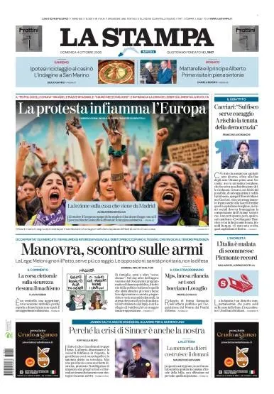 Prima pagina La Stampa | Imperia