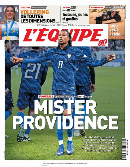 Prima pagina L Equipe
