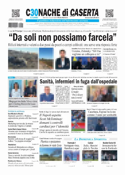 Prima pagina Cronache di Caserta