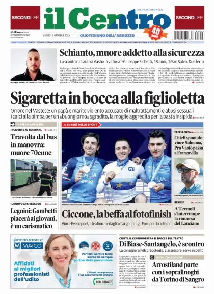 Prima pagina Il Centro | Chieti