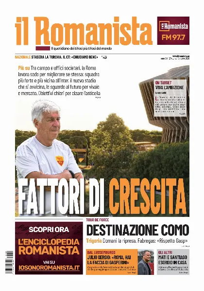 Prima pagina Il Romanista