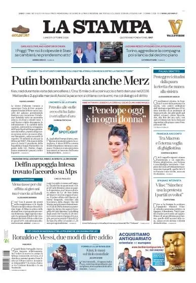 Prima pagina La Stampa