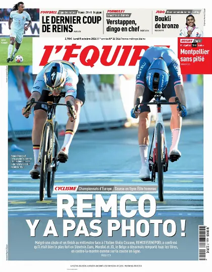 Prima pagina L Equipe