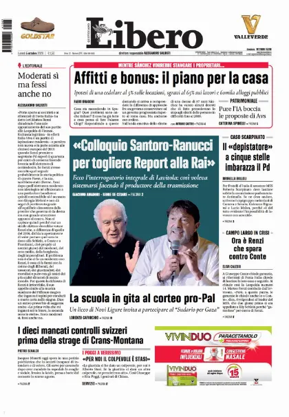 Prima pagina Libero