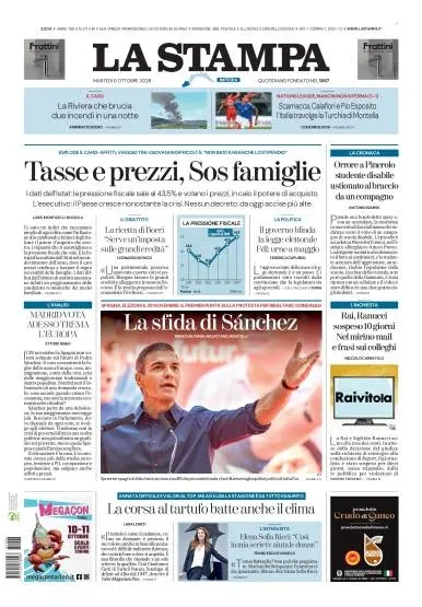 Prima pagina La Stampa | Imperia