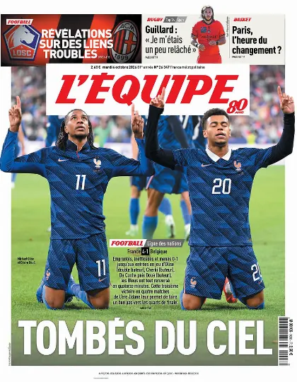 Prima pagina L Equipe