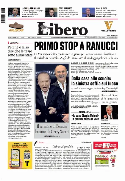 Prima pagina Libero