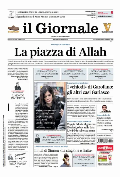 Prima pagina il Giornale