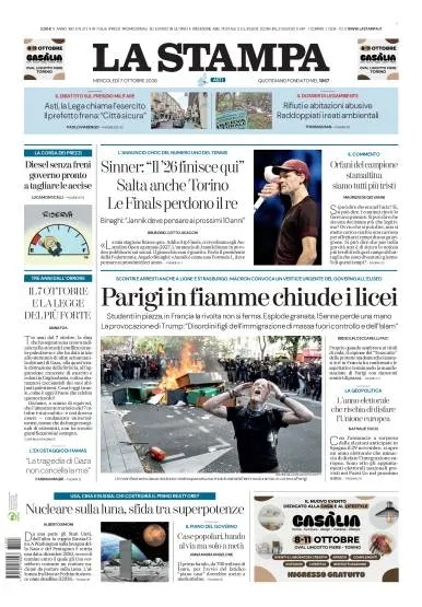 Prima pagina La Stampa | Asti