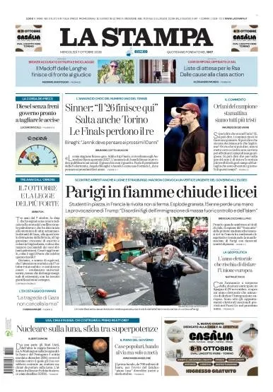 Prima pagina La Stampa | Cuneo