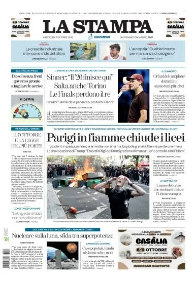 Prima pagina La Stampa | Novara