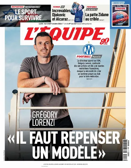 Prima pagina L Equipe