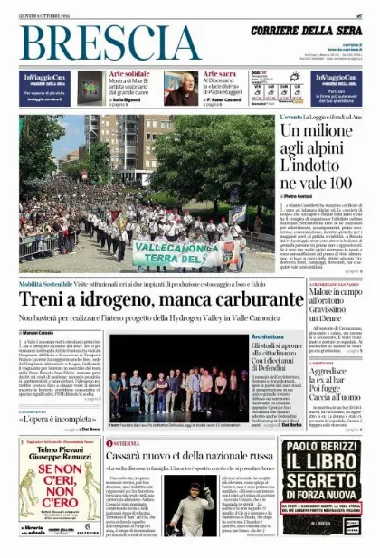 Prima pagina Corriere della Sera | Brescia