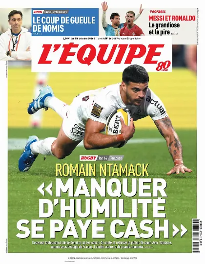 Prima pagina L Equipe