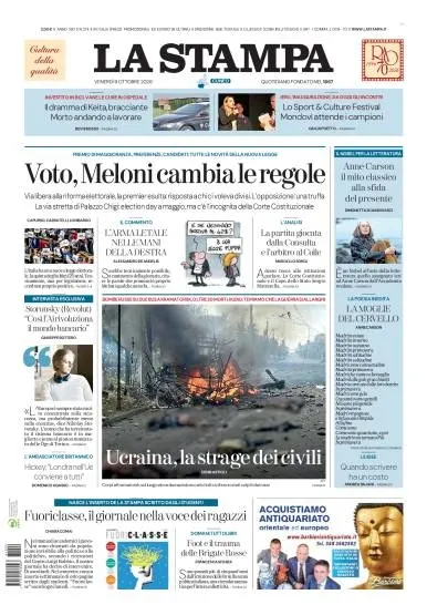 Prima pagina La Stampa | Cuneo