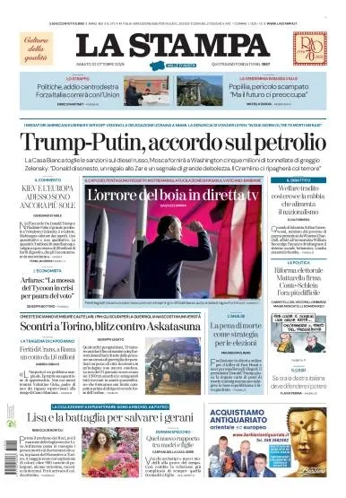 Prima pagina La Stampa | Aosta