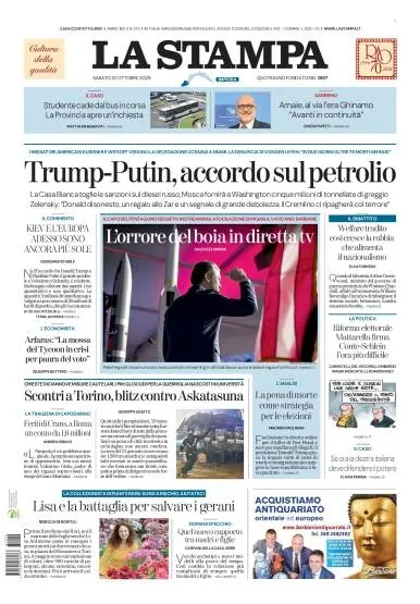 Prima pagina La Stampa | Imperia