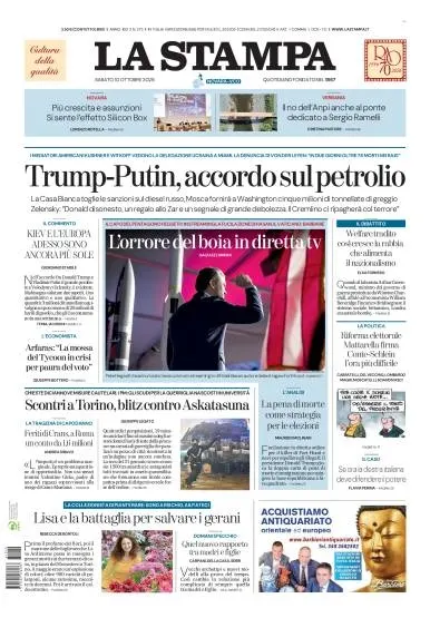 Prima pagina La Stampa | Novara