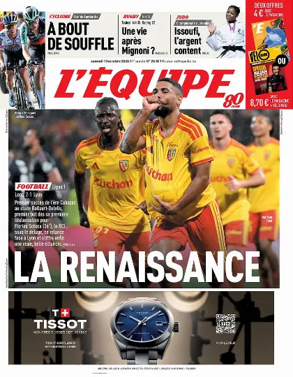 Prima pagina L Equipe