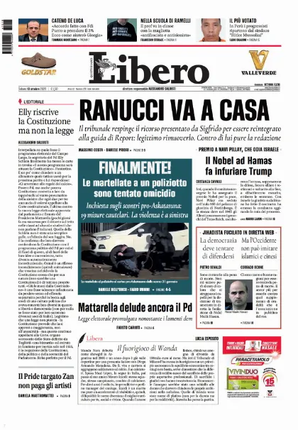 Prima pagina Libero