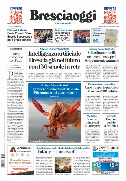Prima pagina Bresciaoggi
