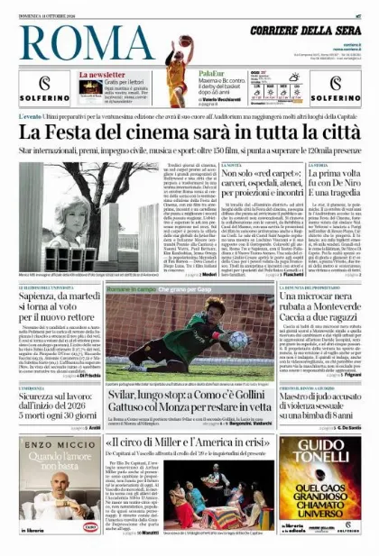 Prima pagina Corriere della Sera | Roma