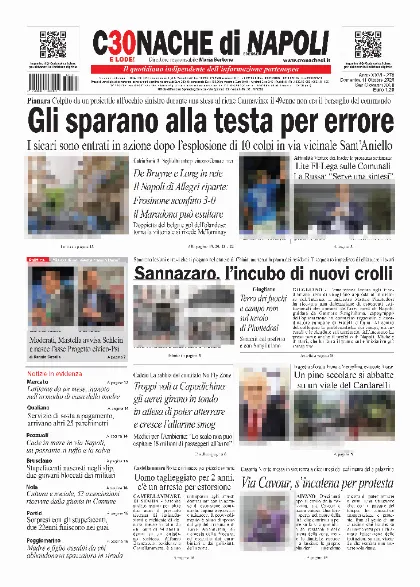 Prima pagina Cronache di Napoli
