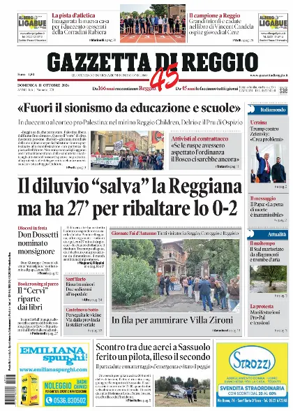 Prima pagina Gazzetta di Reggio