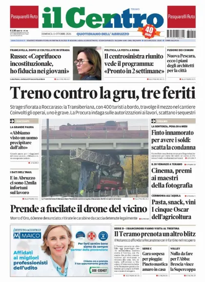 Prima pagina Il Centro | Teramo