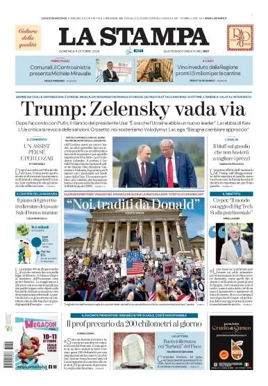 Prima pagina La Stampa | Asti