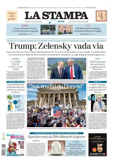 Prima pagina La Stampa | Imperia