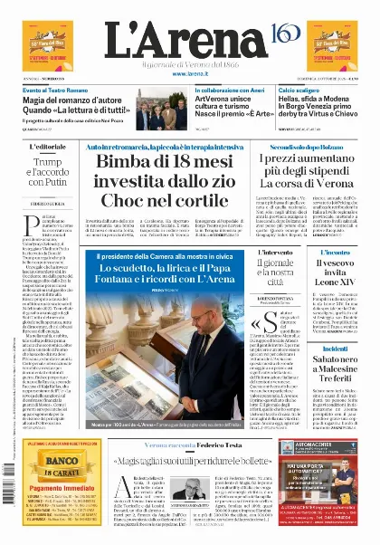 Prima pagina L'Arena