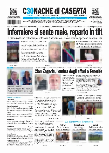 Prima pagina Cronache di Caserta